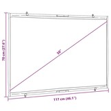 vidaXL Projectiescherm wandhangend 50 inch 16:9