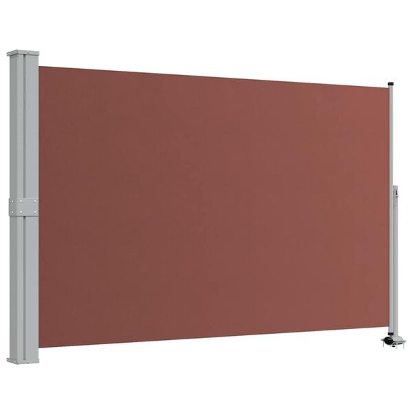 vidaXL Tuinscherm uittrekbaar 160x300 cm bruin