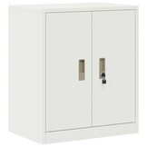 vidaXL Opbergkast met opslag Wit 60 x 40 x 70 cm Koudgewalst Staal