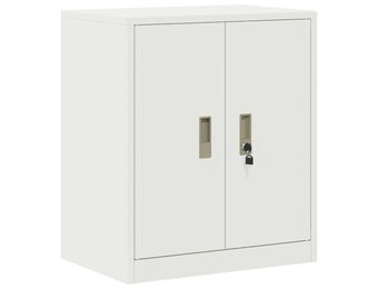 vidaXL Opbergkast met opslag Wit 60 x 40 x 70 cm Koudgewalst Staal