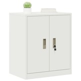 vidaXL Opbergkast met opslag Wit 60 x 40 x 70 cm Koudgewalst Staal