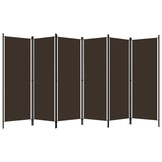 vidaXL Kamerscherm met 6 panelen 300x180 cm bruin