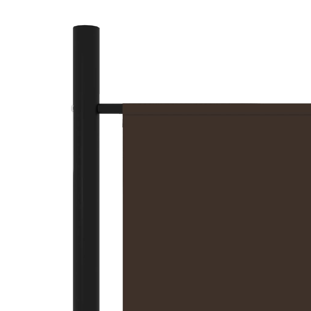 vidaXL Kamerscherm met 6 panelen 300x180 cm bruin
