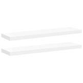 vidaXL Zwevende Wandschappen (2 st.) - Wit - 34% Korting!