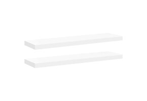 vidaXL Zwevende Wandschappen (2 st.) - Wit - 34% Korting!