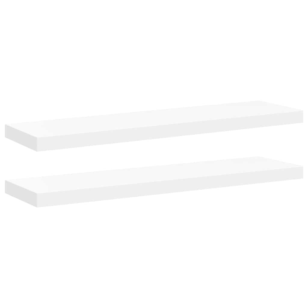 vidaXL Zwevende Wandschappen (2 st.) - Wit - 34% Korting!