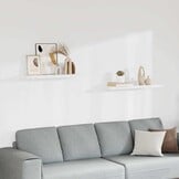 vidaXL Zwevende Wandschappen (2 st.) - Wit - 34% Korting!