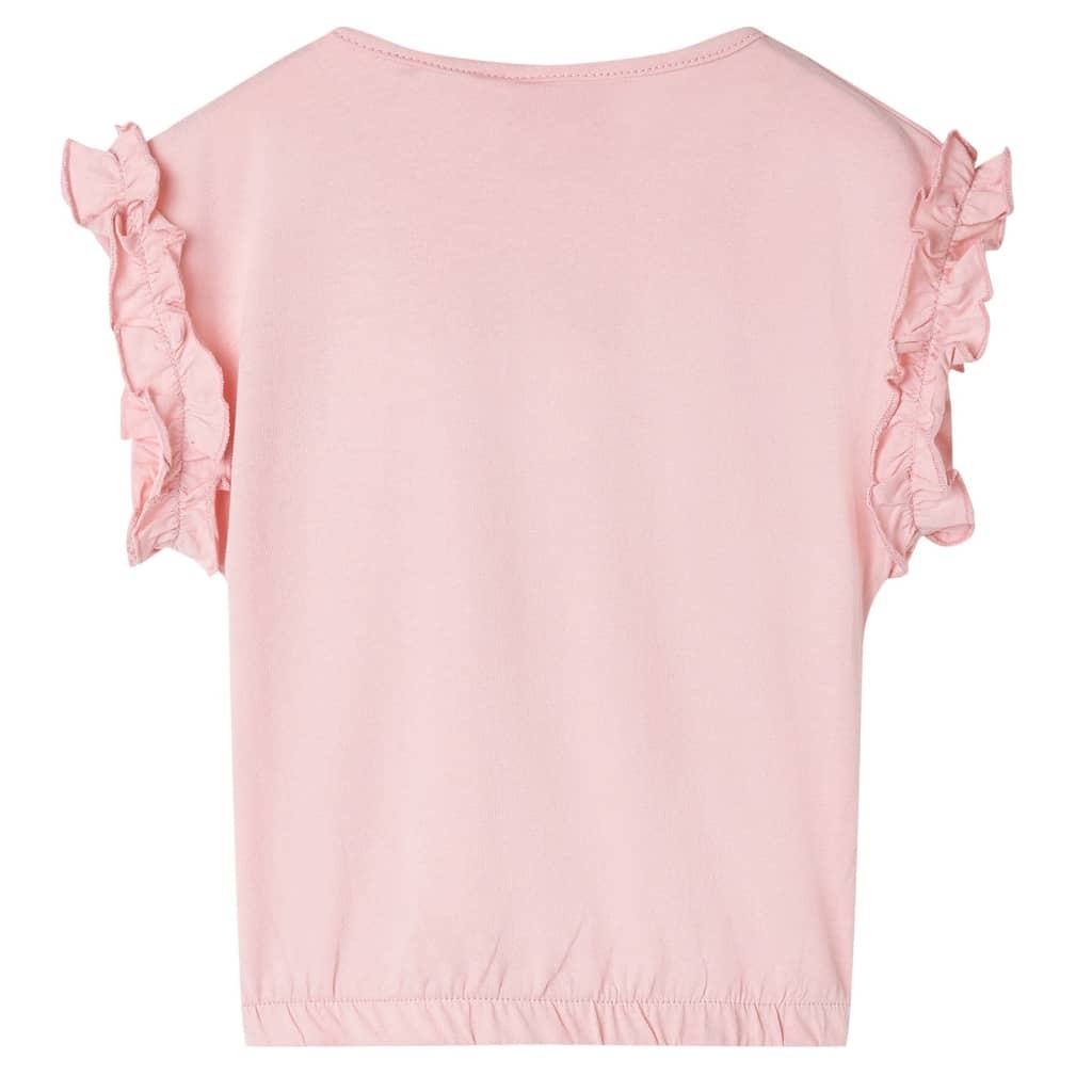 Kindershirt lichtroze met kersenprint - 41% korting!
