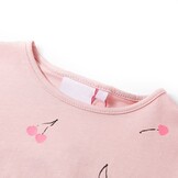 Kindershirt lichtroze met kersenprint - 41% korting!
