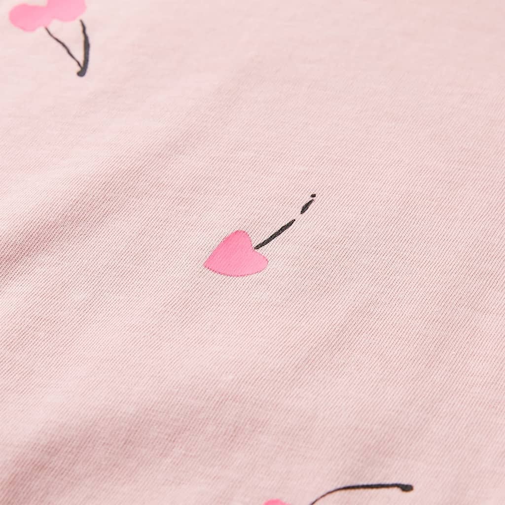 Kindershirt lichtroze met kersenprint - 41% korting!