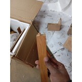 vidaXL Boekenkast met 5 schappen 70x22x140 cm massief eikenhout