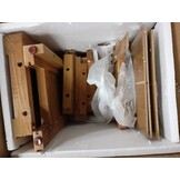 vidaXL Boekenkast met 5 schappen 70x22x140 cm massief eikenhout
