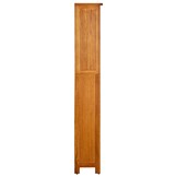vidaXL Boekenkast met 5 schappen 70x22x140 cm massief eikenhout