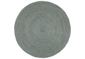 VidaXL Jute Vloerkleed Rond 240cm Olijfgroen - 35% Korting!