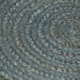 vidaXL Vloerkleed handgemaakt rond 240 cm jute olijfgroen