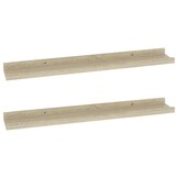 VidaXL Wandschappen Sonoma Eiken - 2 Stuks - 75% Korting