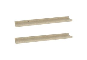 VidaXL Wandschappen Sonoma Eiken - 2 Stuks - 75% Korting