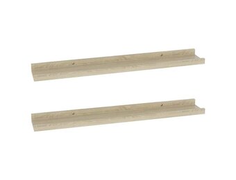 vidaXL Wandschappen 2 st 60x9x3 cm sonoma eikenkleurig