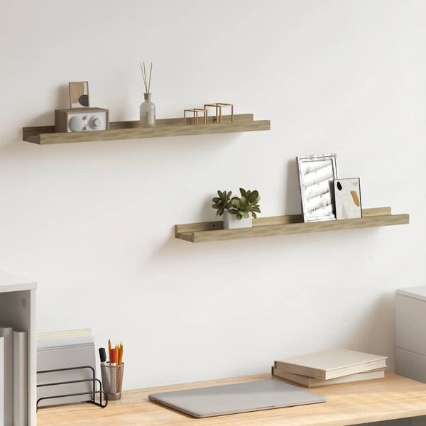 VidaXL Wandschappen Sonoma Eiken - 2 Stuks - 75% Korting