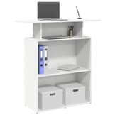 vidaXL Receptiebalie Wit 100x40x104cm - 54% Korting!