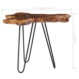 Unieke Teak Salontafel met Polyresin - 61% Korting!