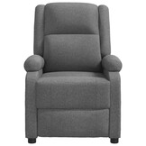 vidaXL Relaxfauteuil met Massage - Stof Donkergrijs (35% Korting!)