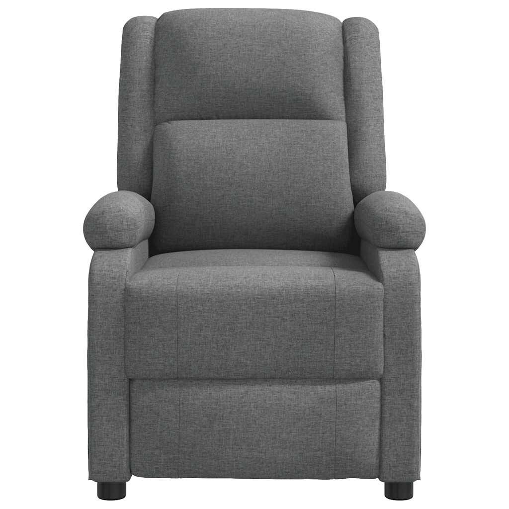 vidaXL Relaxfauteuil met Massage - Stof Donkergrijs (35% Korting!)