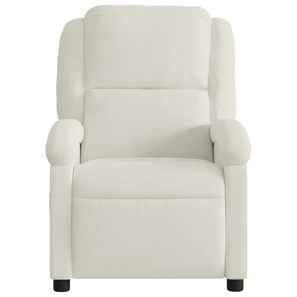 vidaXL Massagestoel Fluweel Crème - 35% Korting!