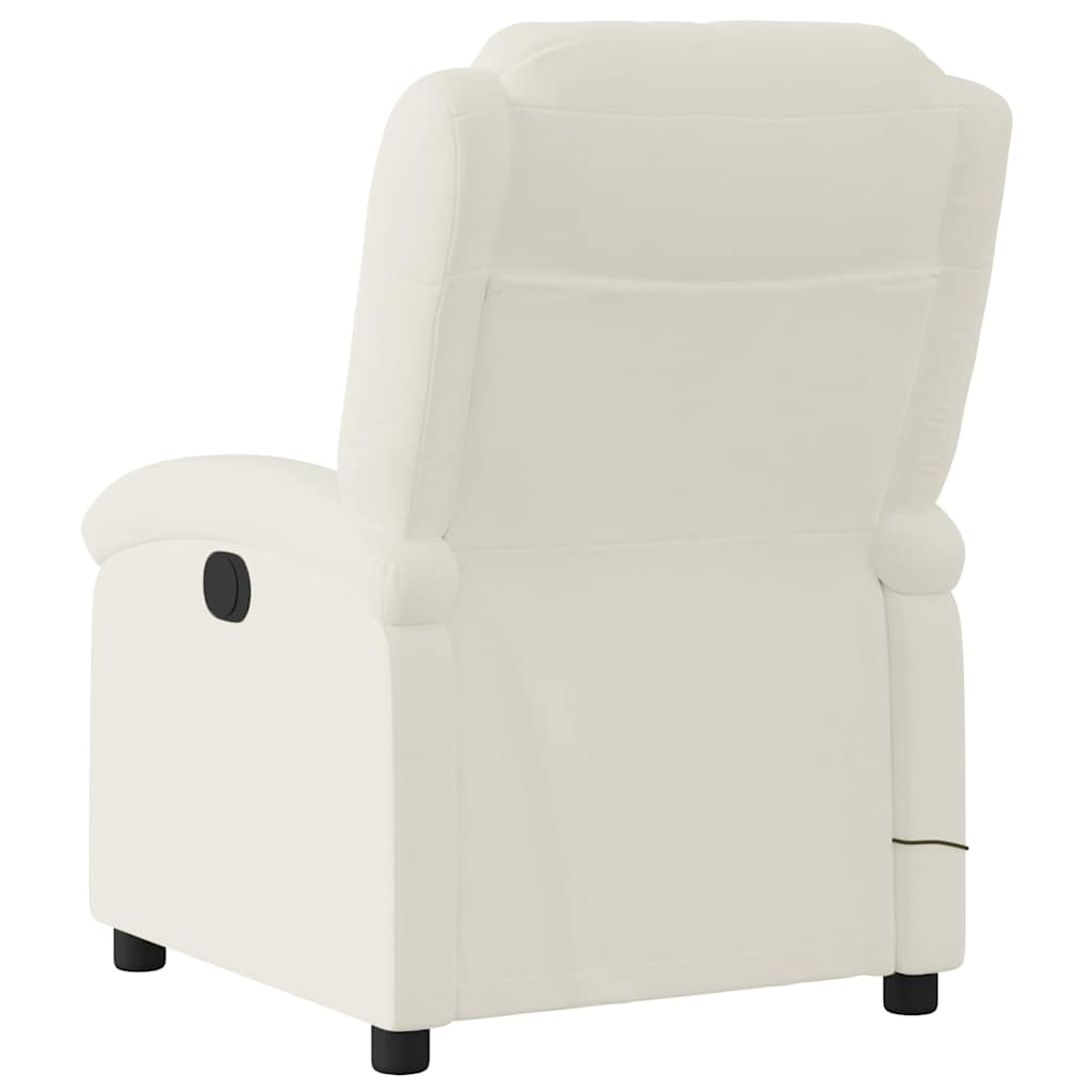 vidaXL Massagestoel Fluweel Crème - 35% Korting!