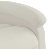 vidaXL Massagestoel Fluweel Crème - 35% Korting!
