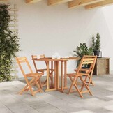 VidaXL Teakhouten Tuintafel Inklapbaar - 35% Korting