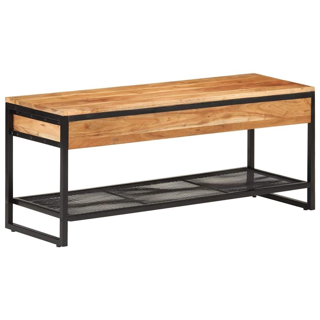 Schoenenbank Massief Acaciahout & IJzer - 110cm - 58% Korting!