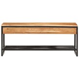 Schoenenbank Massief Acaciahout & IJzer - 110cm - 58% Korting!