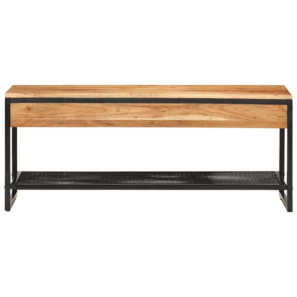 Schoenenbank Massief Acaciahout & IJzer - 110cm - 58% Korting!