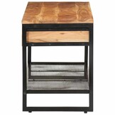 Schoenenbank Massief Acaciahout & IJzer - 110cm - 58% Korting!