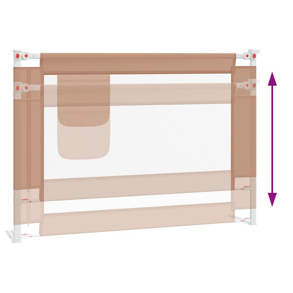 vidaXL Bedhekje Peuter 90x25cm Taupe - 34% Korting