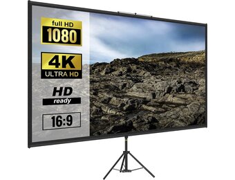 110" Projectiescherm met Statief | 4K HD | 33% Korting