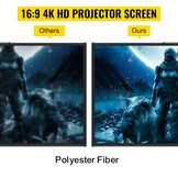 110" Projectiescherm met Statief | 4K HD | 33% Korting