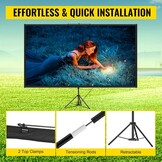 110" Projectiescherm met Statief | 4K HD | 33% Korting