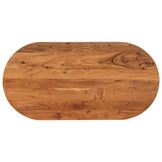 vidaXL Tafelblad ovaal 120x63,8,5 cm massief acaciahout