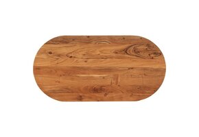 VidaXL Tafelblad Ovaal 120 cm Massief Acaciahout - 35% Korting