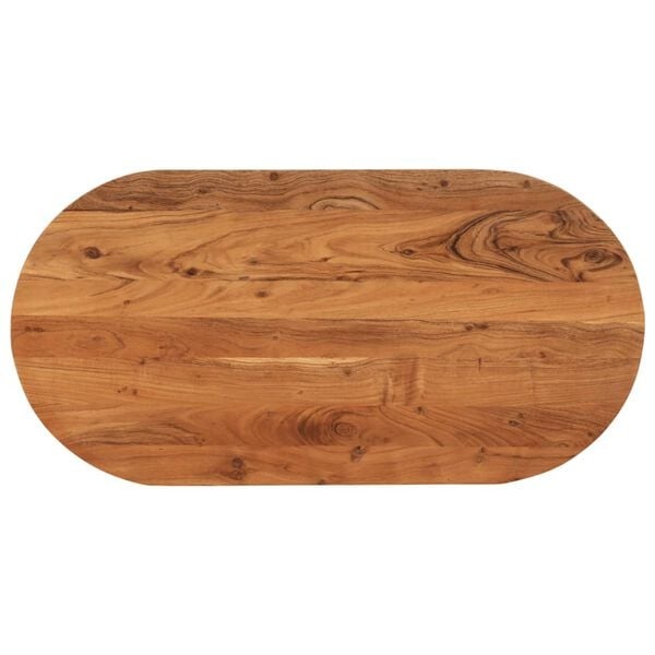 vidaXL Tafelblad ovaal 120x63,8,5 cm massief acaciahout