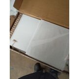 vidaXL Nachtkastje 35x35x55 cm bewerkt hout hoogglans wit