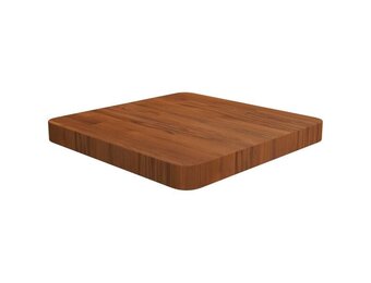 vidaXL Tafelblad vierkant 40x40x4cm behandeld eiken donkerbruin