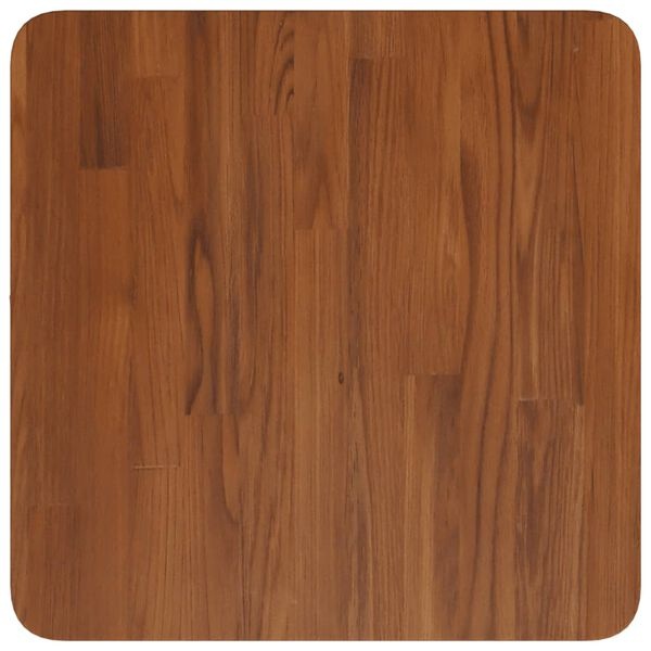 vidaXL Tafelblad vierkant 40x40x4cm behandeld eiken donkerbruin
