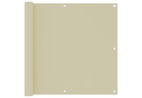 vidaXL Balkonscherm 90x500 cm Crème - 33% Korting!