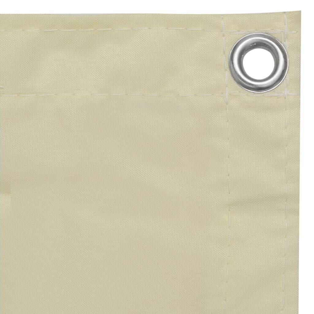 vidaXL Balkonscherm 90x500 cm Crème - 33% Korting!
