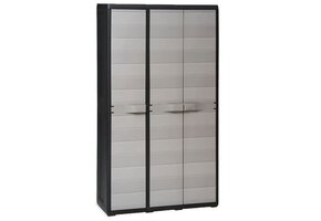 VidaXL Tuinkast 4 Schappen - Zwart/Grijs | 35% Korting