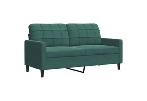 vidaXL Tweezitsbank 140cm Donkergroen Fluweel - 41% Korting!
