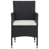 VidaXL Tuinstoelen Poly Rattan Zwart - 48% Korting